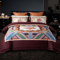 长绒棉六件套-莫里斯庄园（红）L 180cm