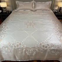 芬芳雅韵冰丝床单席三件套